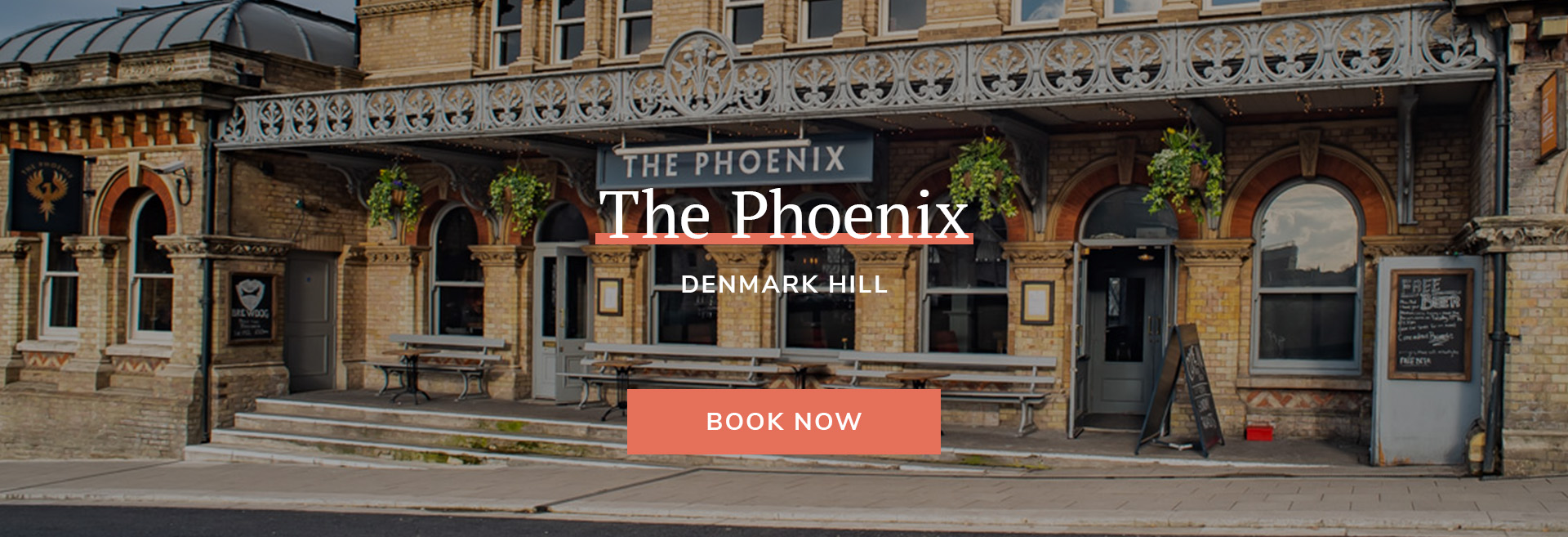 Enjoy a meal at your local pub at The Phoenix Denmark Hill in London